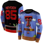 personalized texas tech red raiders mario blue black hoodie best selling