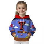 personalized texas tech red raiders mario blue black hoodie best selling