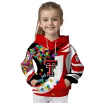 personalized texas tech red raiders puzzle pieces red hoodie best selling