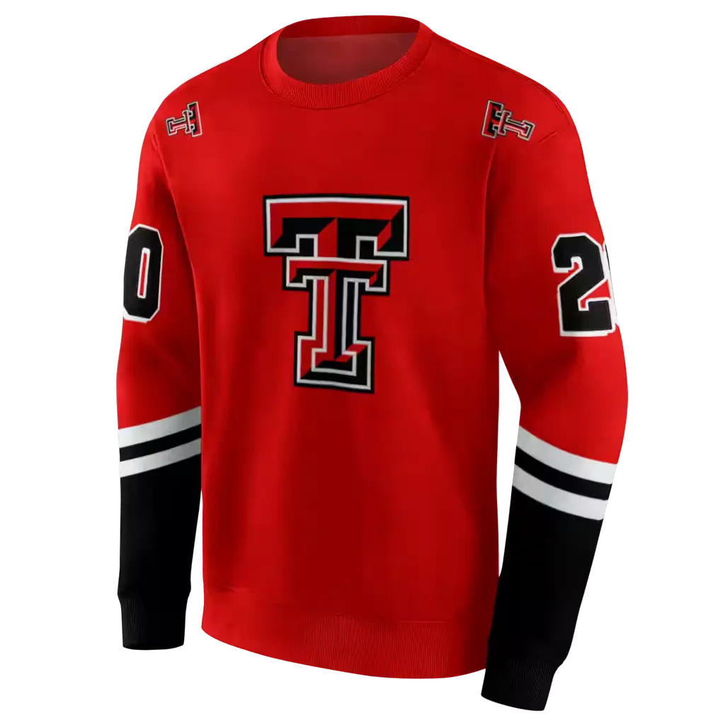 personalized texas tech red raiders striped sleeves red hoodie new arrival personalized texas tech red raiders striped sleeves red hoodie new arrival