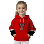 personalized texas tech red raiders striped sleeves red hoodie best selling