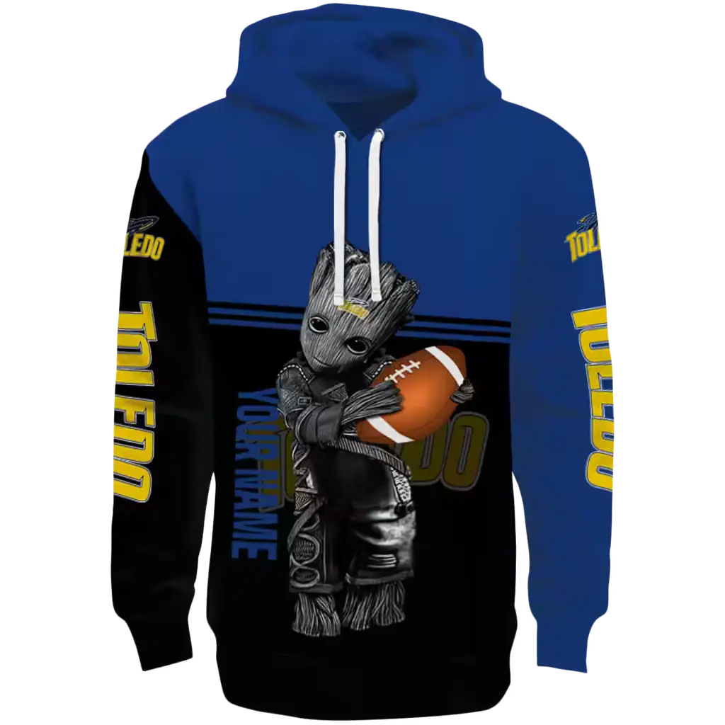 personalized toledo rockets baby groot blue black hoodie best selling personalized toledo rockets baby groot blue black hoodie best selling