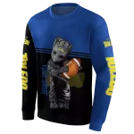 personalized toledo rockets baby groot blue black hoodie best selling