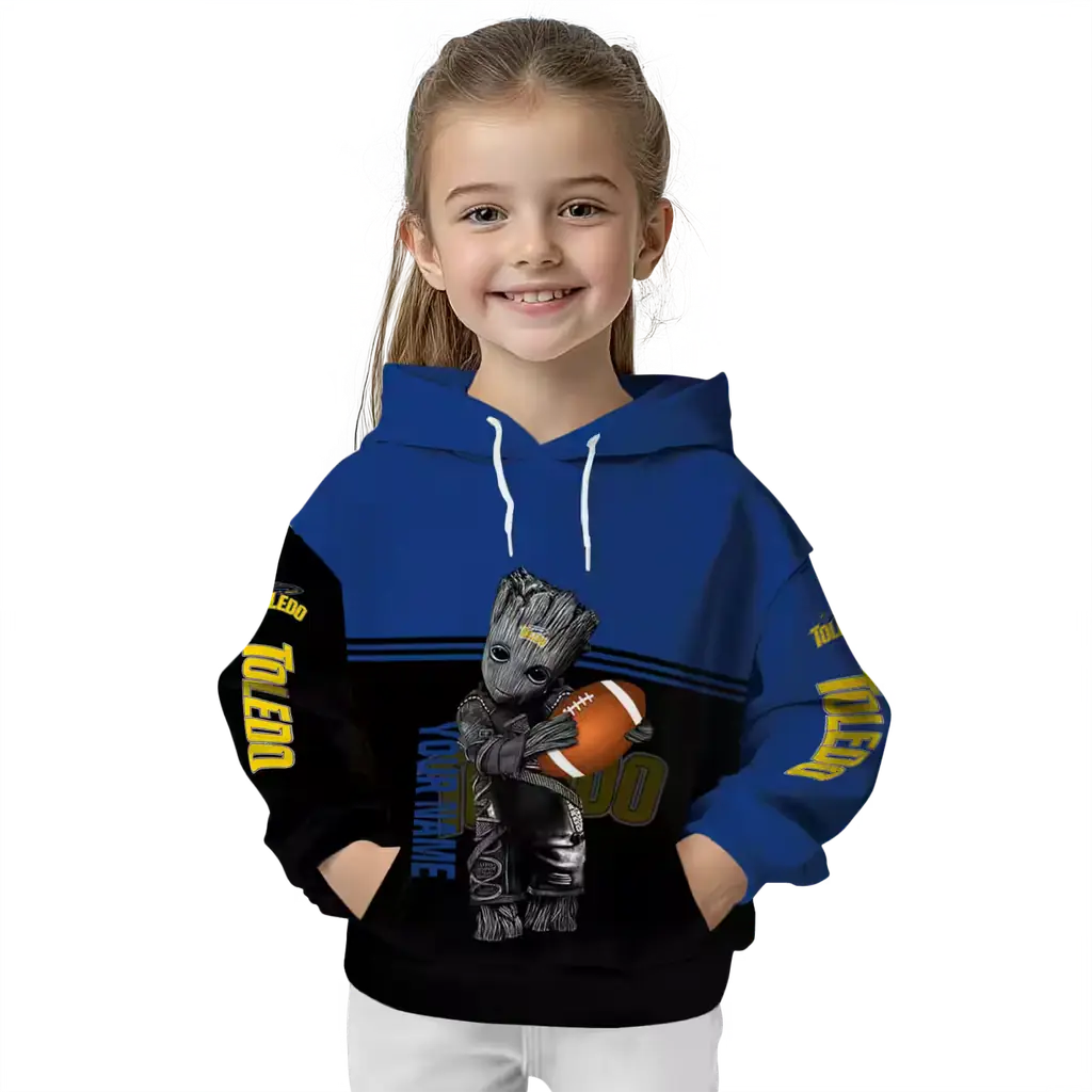 personalized toledo rockets baby groot blue black hoodie top rated personalized toledo rockets baby groot blue black hoodie top rated