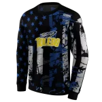 personalized toledo rockets distressed flag blue black hoodie best selling