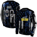 personalized toledo rockets distressed flag blue black hoodie best selling