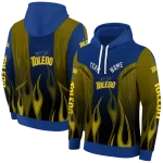 personalized toledo rockets flame design blue hoodie best selling