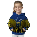 personalized toledo rockets flame design blue hoodie best selling