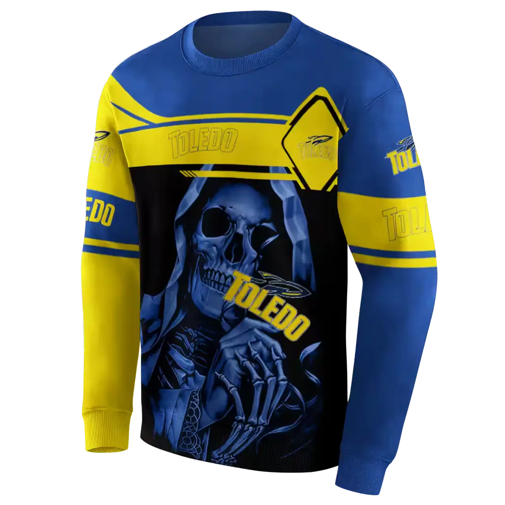 personalized toledo rockets grim reaper blue black hoodie new arrival personalized toledo rockets grim reaper blue black hoodie new arrival