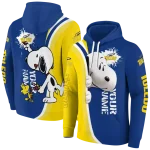 personalized toledo rockets peeking snoopy blue hoodie best selling