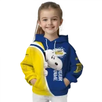 personalized toledo rockets peeking snoopy blue hoodie best selling