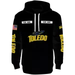 personalized toledo rockets punisher skull black hoodie best selling