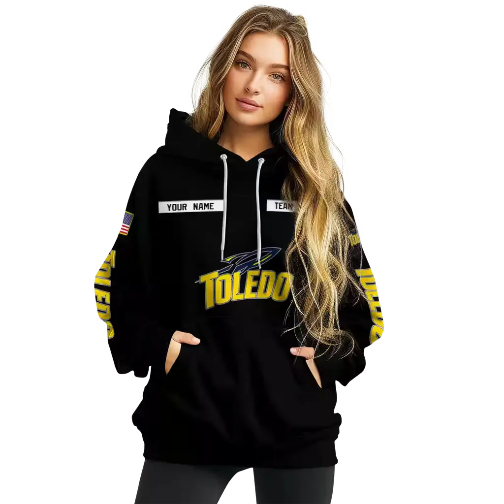 personalized toledo rockets punisher skull black hoodie high quality personalized toledo rockets punisher skull black hoodie high quality