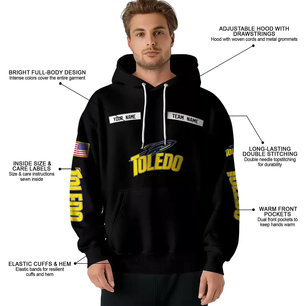 personalized toledo rockets punisher skull black hoodie latest model personalized toledo rockets punisher skull black hoodie latest model
