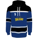 personalized toledo rockets striped pattern blue hoodie best selling