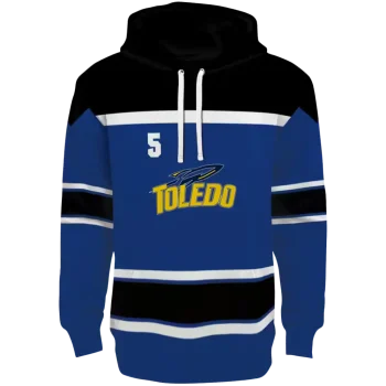 personalized toledo rockets striped pattern blue hoodie best selling