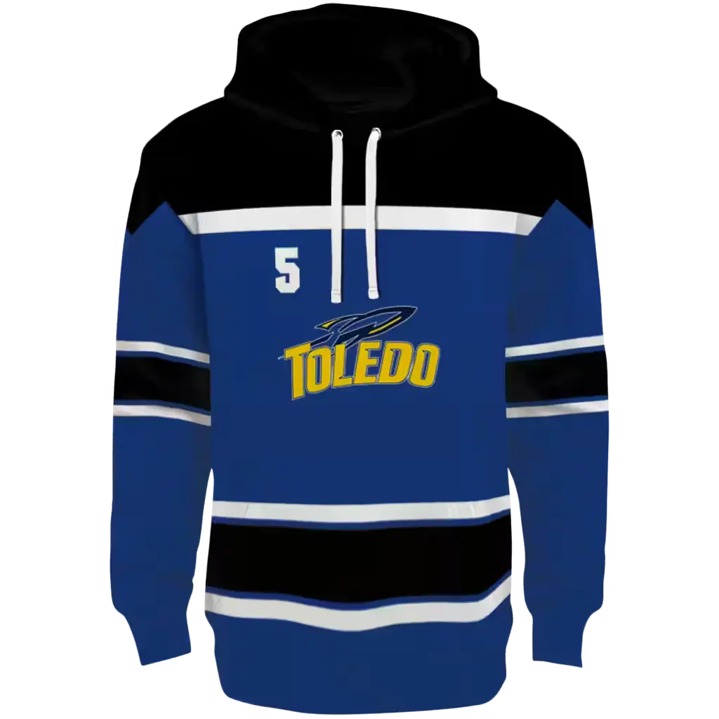 personalized toledo rockets striped pattern blue hoodie best selling personalized toledo rockets striped pattern blue hoodie best selling