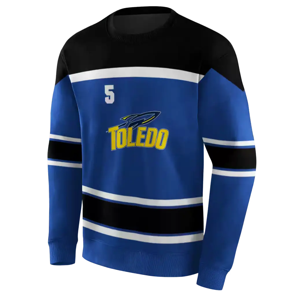 personalized toledo rockets striped pattern blue hoodie new arrival personalized toledo rockets striped pattern blue hoodie new arrival