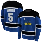 personalized toledo rockets striped pattern blue hoodie best selling