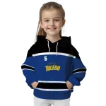 personalized toledo rockets striped pattern blue hoodie best selling