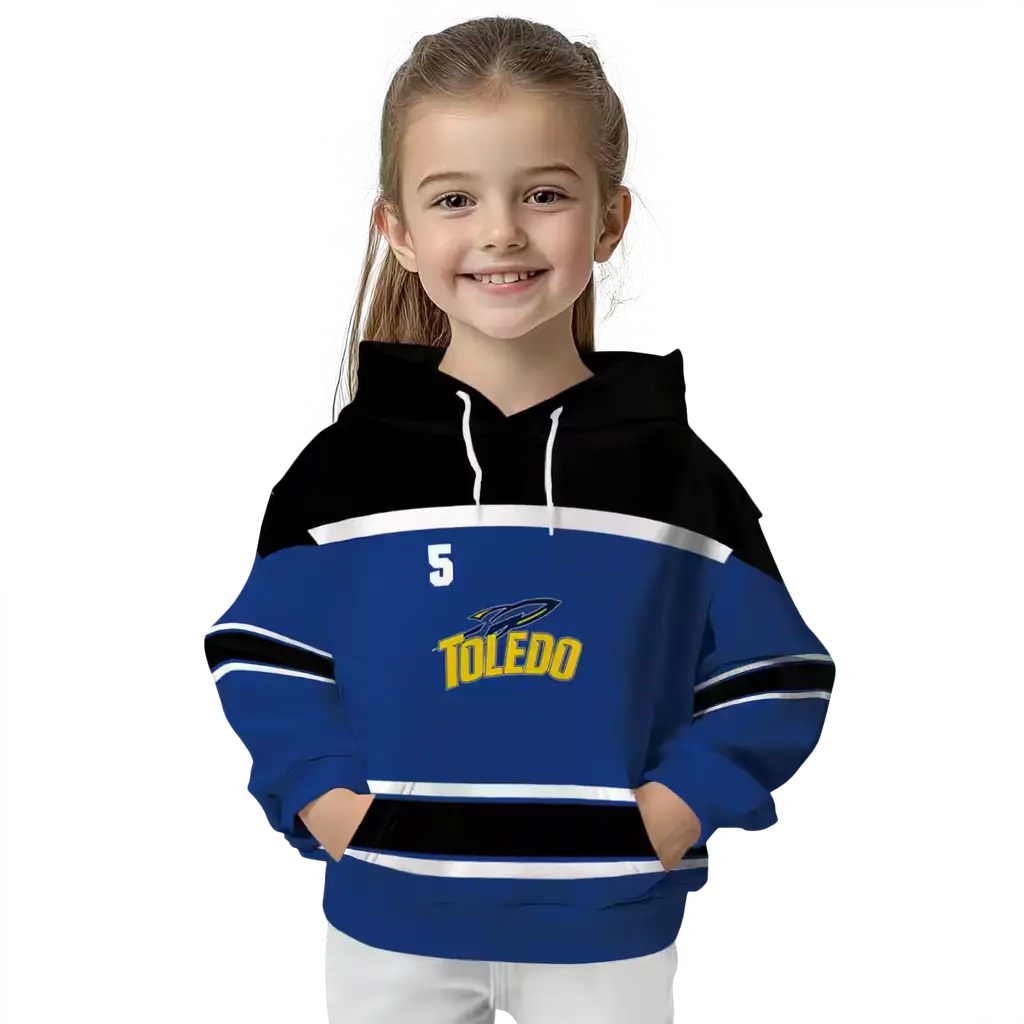 personalized toledo rockets striped pattern blue hoodie top rated personalized toledo rockets striped pattern blue hoodie top rated