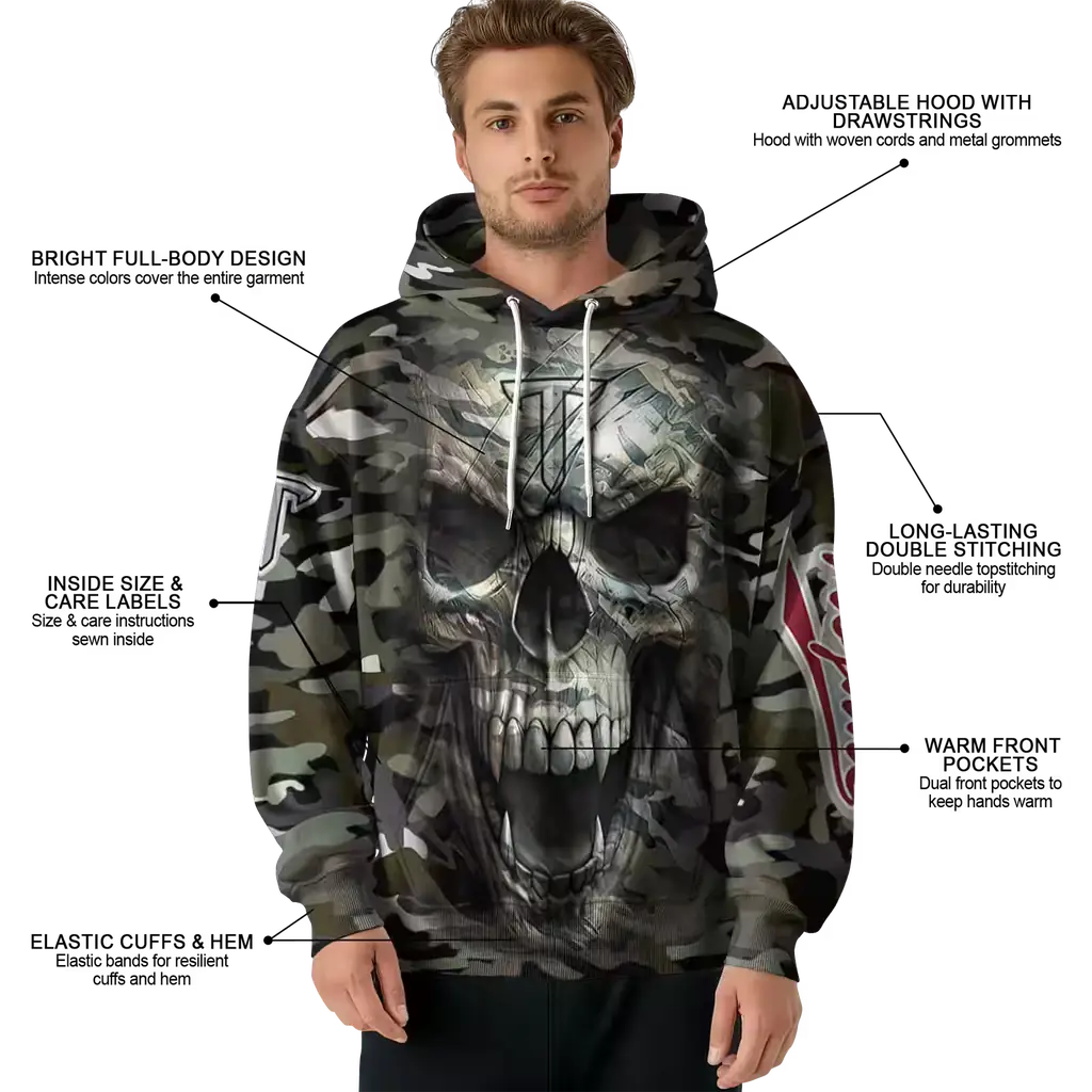 personalized troy trojans camo skull hoodie latest model personalized troy trojans camo skull hoodie latest model