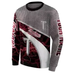 personalized troy trojans hexagonal mesh red black gray hoodie best selling