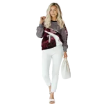 personalized troy trojans hexagonal mesh red black gray hoodie best selling