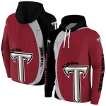 personalized troy trojans minimalist design red black hoodie best selling