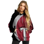 personalized troy trojans minimalist design red black hoodie best selling