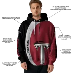 personalized troy trojans minimalist design red black hoodie best selling