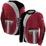 personalized troy trojans minimalist design red black hoodie best selling
