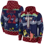 personalized troy trojans spongebob patrick star red navy hoodie best selling