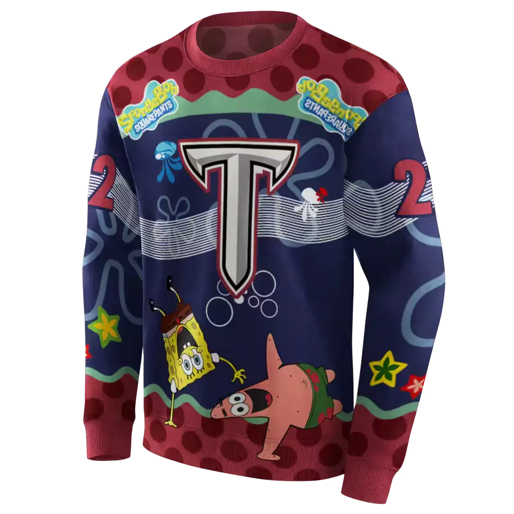personalized troy trojans spongebob patrick star red navy hoodie new arrival personalized troy trojans spongebob patrick star red navy hoodie new arrival