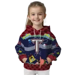 personalized troy trojans spongebob patrick star red navy hoodie best selling