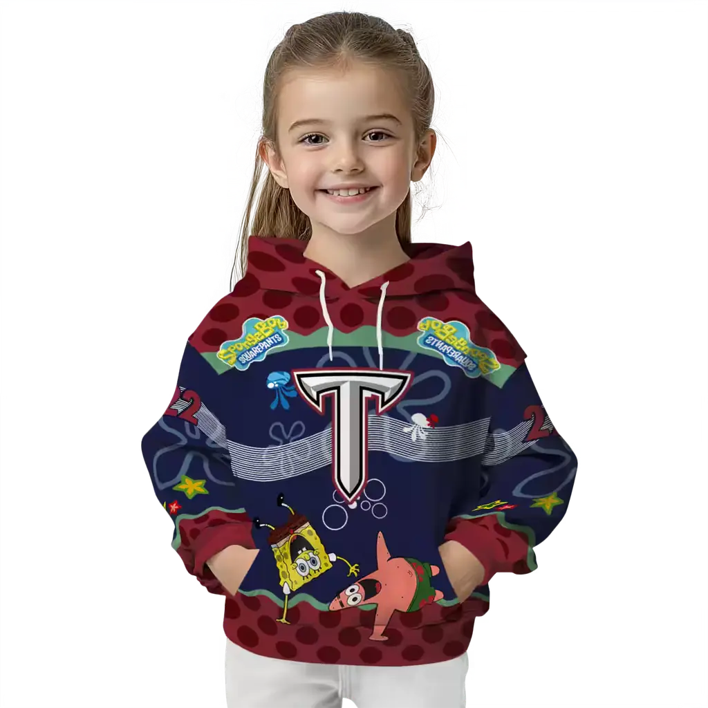 personalized troy trojans spongebob patrick star red navy hoodie top rated personalized troy trojans spongebob patrick star red navy hoodie top rated