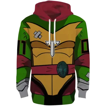 personalized troy trojans superhero armor red green hoodie best selling