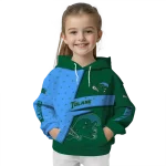 personalized tulane green wave abstract shape green hoodie best selling