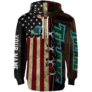 personalized tulane green wave american pride hoodie best selling