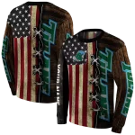 personalized tulane green wave american pride hoodie best selling
