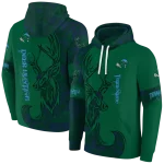 personalized tulane green wave deer silhouette green hoodie best selling