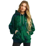 personalized tulane green wave deer silhouette green hoodie best selling