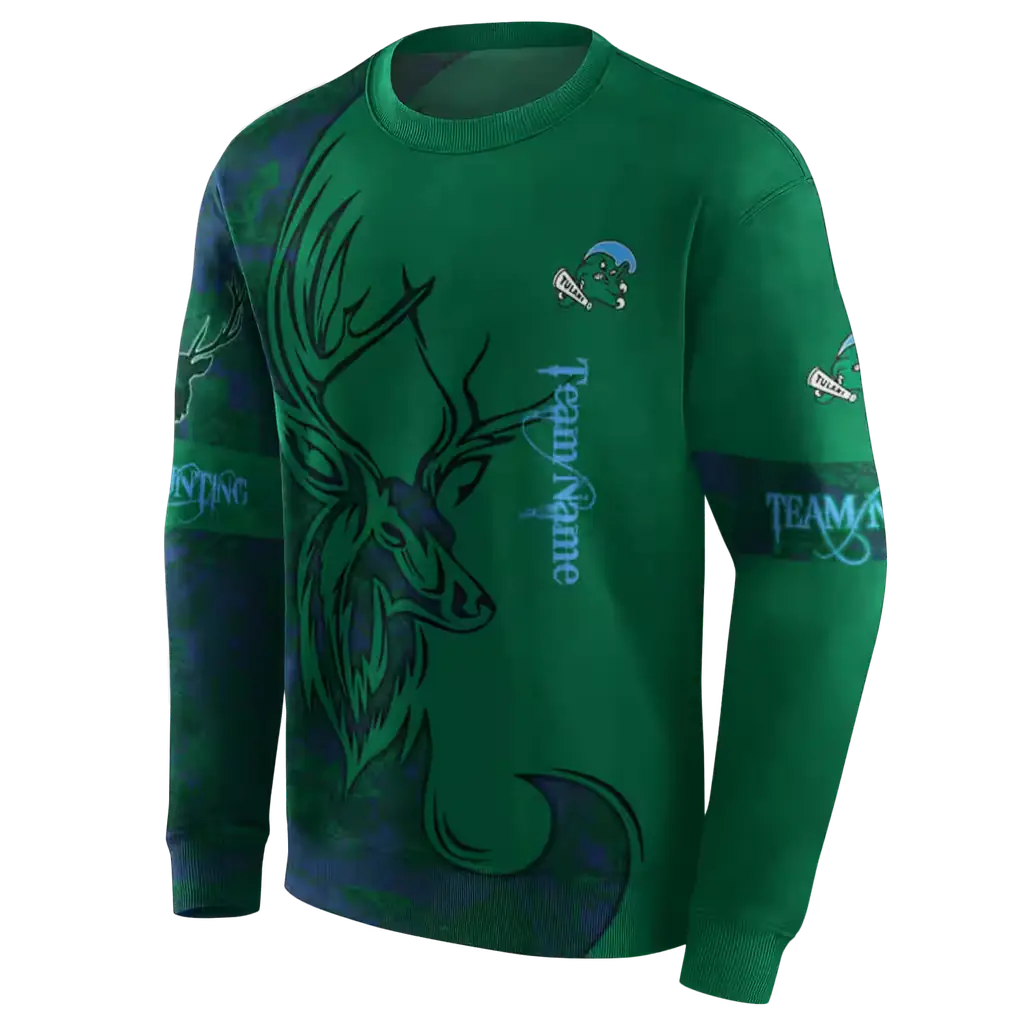personalized tulane green wave deer silhouette green hoodie new arrival personalized tulane green wave deer silhouette green hoodie new arrival