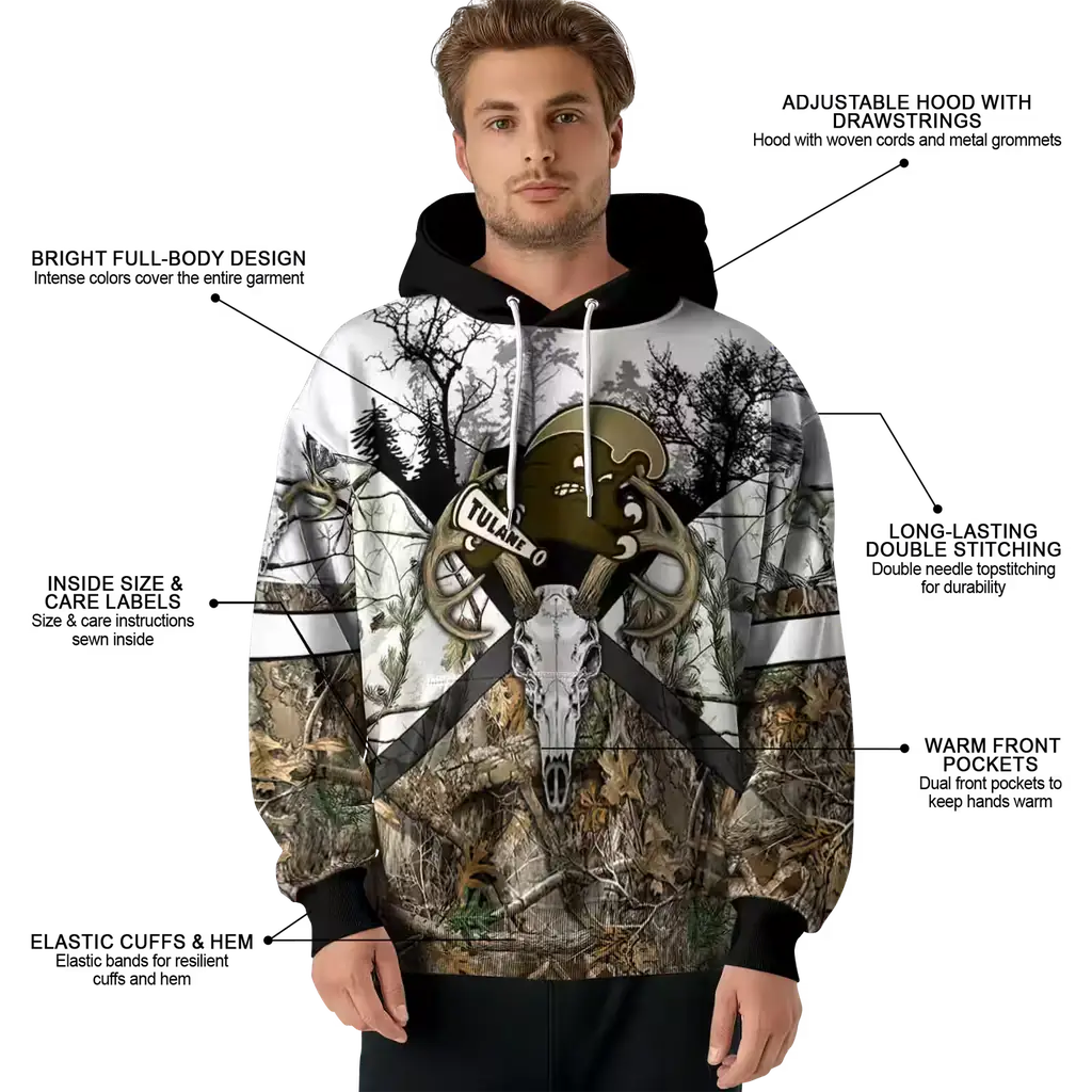 personalized tulane green wave forest silhouette hoodie latest model personalized tulane green wave forest silhouette hoodie latest model