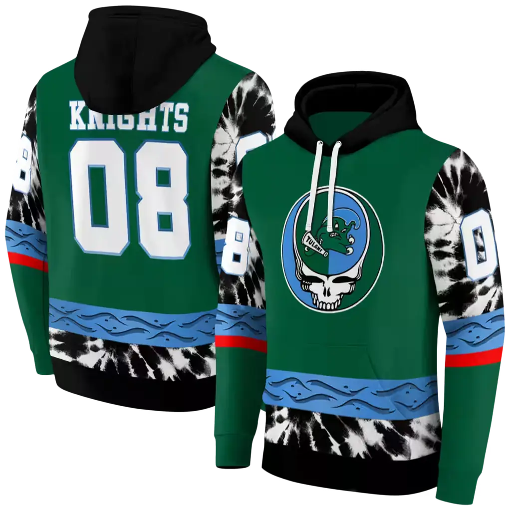 personalized tulane green wave grateful vibes green hoodie fashion forward personalized tulane green wave grateful vibes green hoodie fashion forward