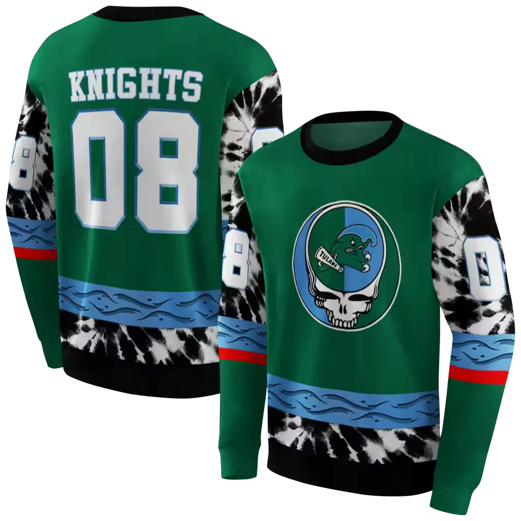 personalized tulane green wave grateful vibes green hoodie premium grade personalized tulane green wave grateful vibes green hoodie premium grade