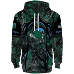 personalized tulane green wave hunting theme green black hoodie best selling