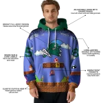 personalized tulane green wave mario blue black hoodie best selling