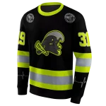 personalized tulane green wave safety motif black neon green hoodie best selling