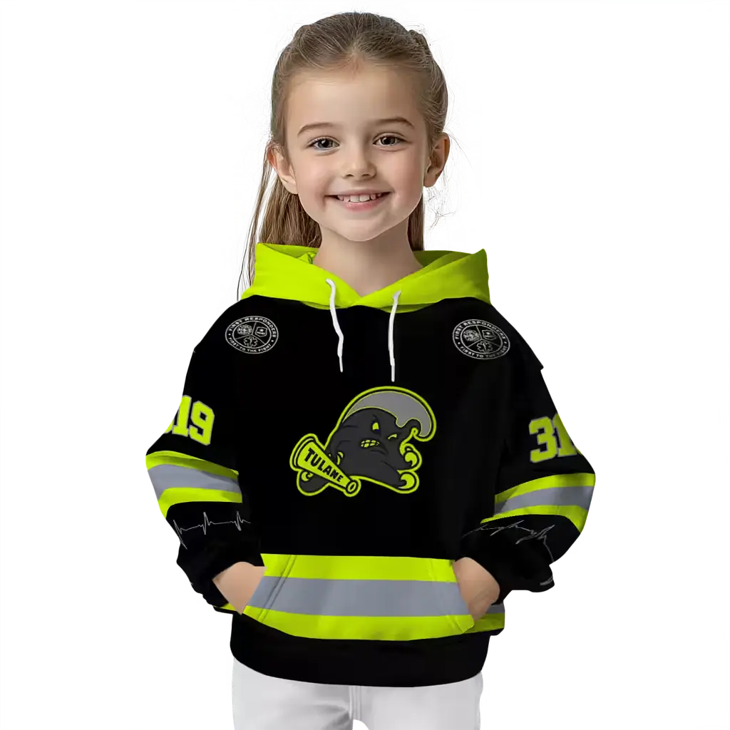 personalized tulane green wave safety motif black neon green hoodie top rated personalized tulane green wave safety motif black neon green hoodie top rated